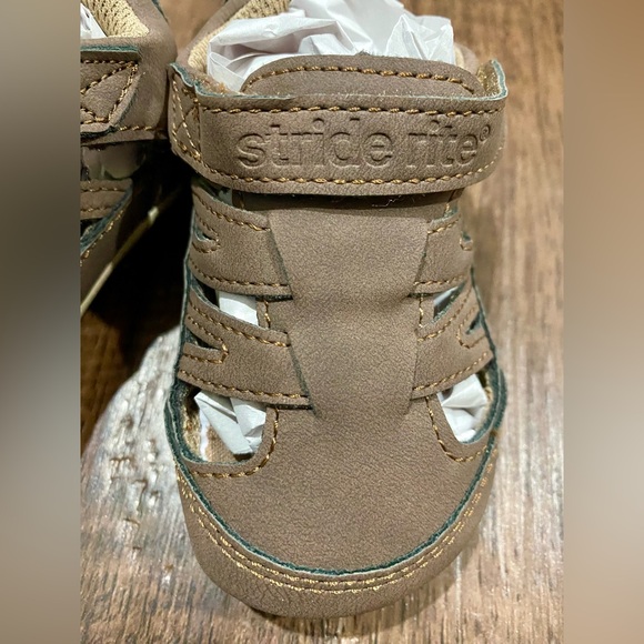 STRIDE RITE SURPRIZE brown baby shoes - Picture 4 of 6